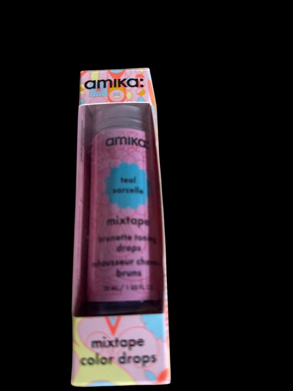 Amika Mixtape Teal Brunette Toning Drops Custom Color Mix‑In 1 oz/30 mL New